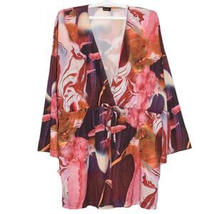 PrettyLittleThing Romper Boho Hippie Festival Abstract Romantic Artsy 26 Flawed
